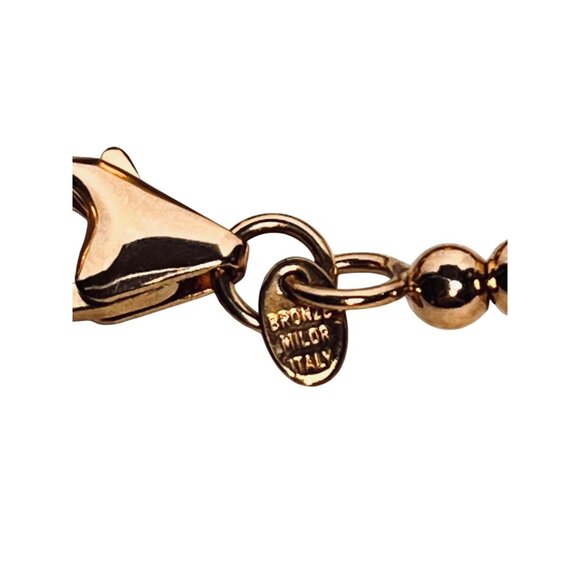 Bronzo Italia Graduated Satin Nugget Necklace (6289) - Picture 8 of 8